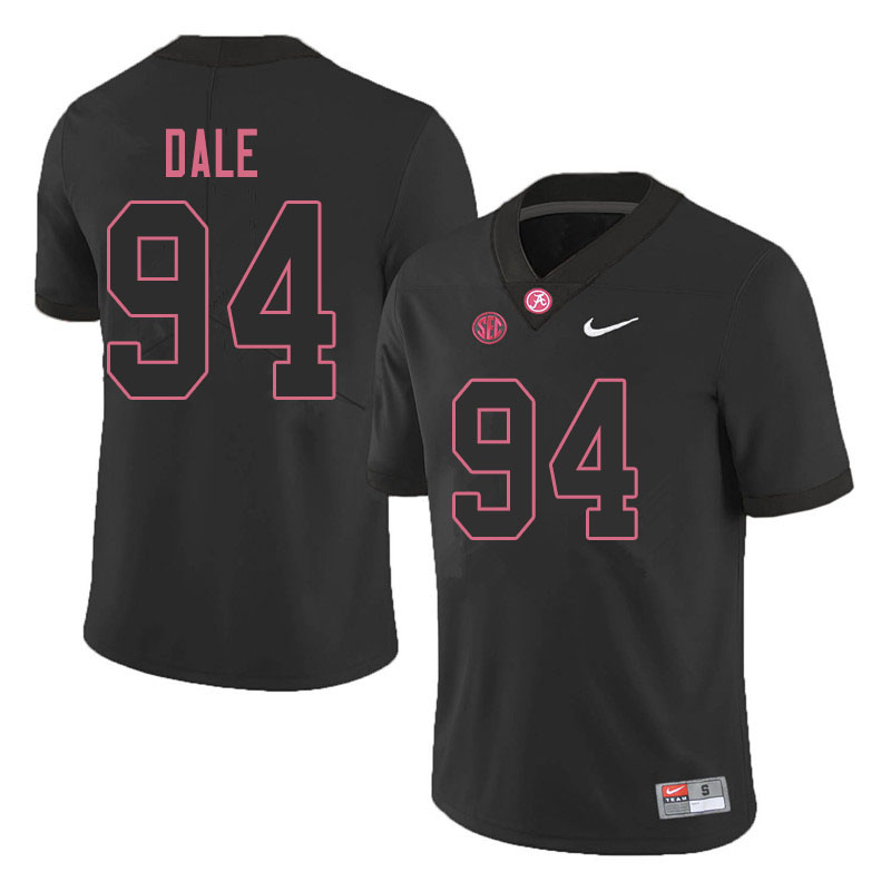 Men #94 DJ Dale Alabama Crimson Tide College Football Jerseys Sale-Blackout